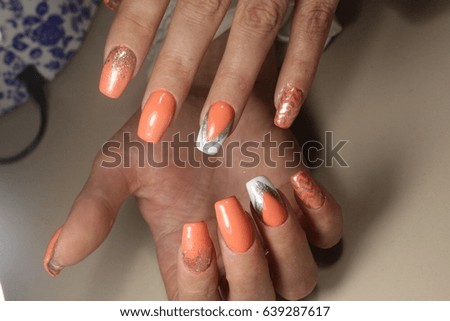Design of manicure with a picture