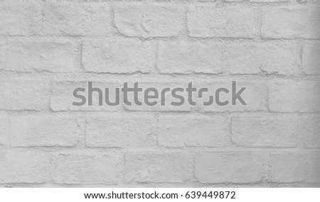 White brick wall for texture or background  / soft focus picture / Vintage concept