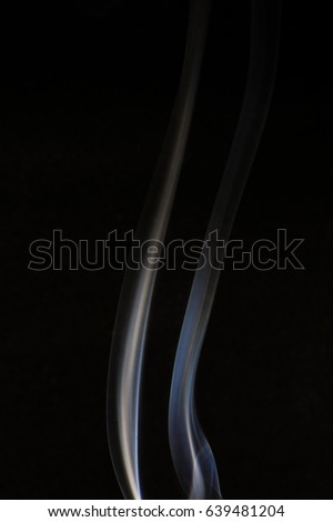 smoke in black background like tube