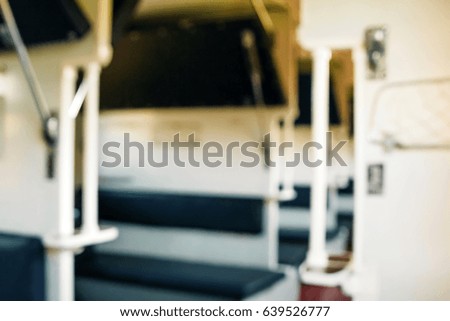 Train car in the side, blurred background