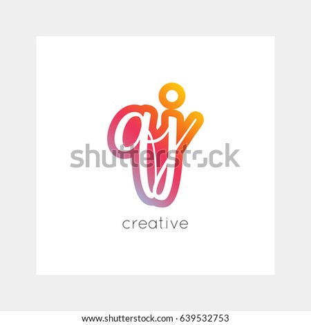 QJ logo, vector. Useful as branding, app icon, alphabet combination, clip-art.