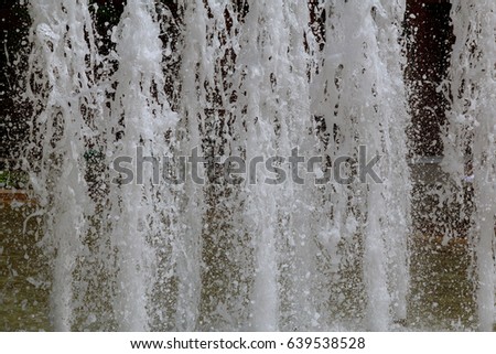 splash fountain abstract image flow stops falling
