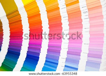 Open color formula guide sampler