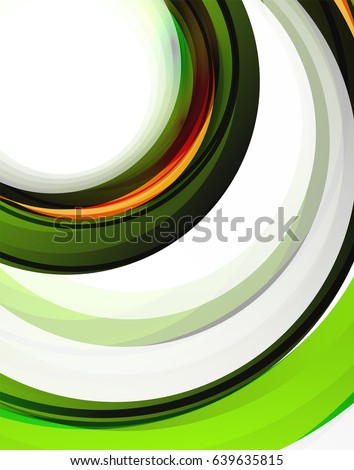 Swirl and circles, futuristic geometrical abstract background. Vector layout template for your text, message, photo or presentation wallpaper
