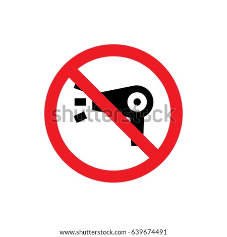 No Hairdryer icon illustration isolated vector sign symbol