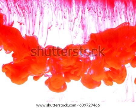 Ink bright in water as a background texture