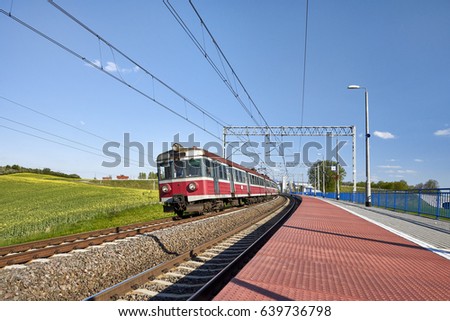 Local Passenger Train on the Malbork - Ilawa route, Poland