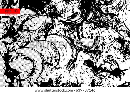 Grunge Black And White Urban Vector Texture Template On Transparent And White Background.Create Abstract Dotted, Scratched. Vintage Effect With Noise And Grain.Messy Dust Overlay Distress Background.