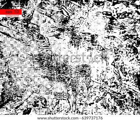 Grunge Black And White Urban Vector Texture Template On Transparent And White Background.Create Abstract Dotted, Scratched. Vintage Effect With Noise And Grain.Messy Dust Overlay Distress Background.
