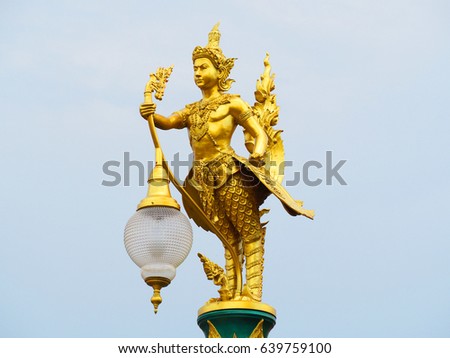 Thai temple 
lamp