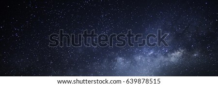 The milky way with numerous star background without foreground