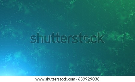 abtract blue molecule background