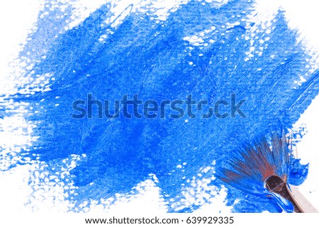art colorful background of blue acrylic water color