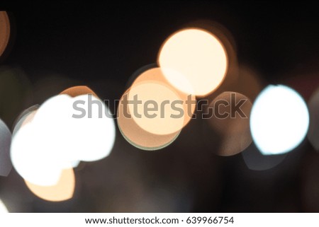 colorful bokeh from night light