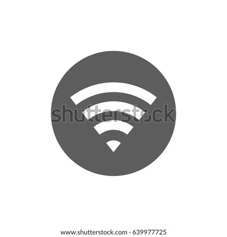 Wifi Icon in trendy flat style isolated on white background. Note symbol for your web site design, logo, app, UI. Vector illustration, EPS10.