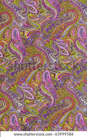 Textile background with colorful splendid classic pattern