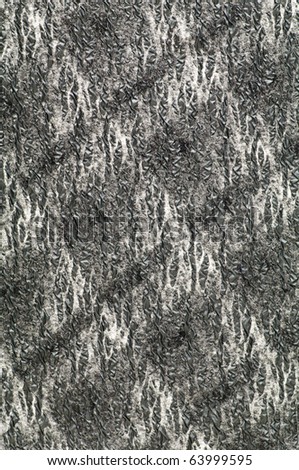 Black and white textile background with slanted regular stripes and panes