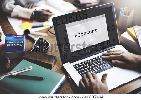 Web Design Page Content Hashtag Graphic Word