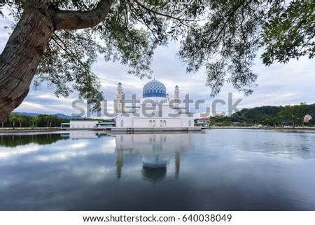 Kota Kinabalu City Mosque (The Floating Mosque) or Masjid Bandaraya Kota Kinabalu