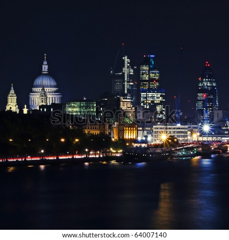 London by night.