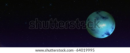 space planets  and star