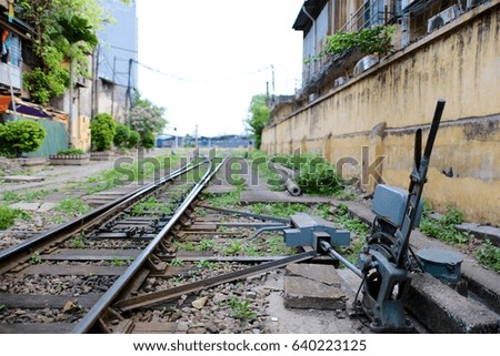 Railway Control Railway in Hanoi, Vietnam
