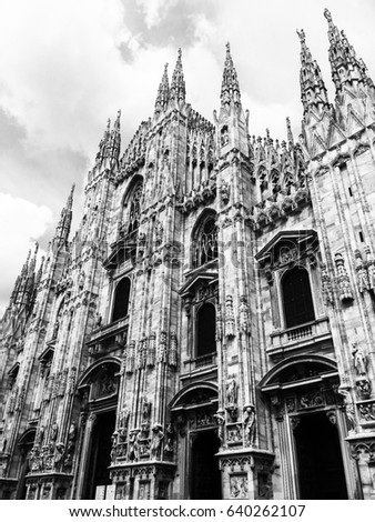 Milan, Duomo of Milan, Santa Maria Nascente, Church Royalty-Free Stock Photo #640262107