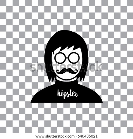 vector character cartoon hipster style 