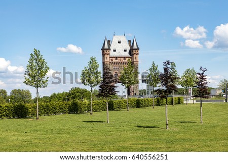 famous old nibelungen tower in worms germany