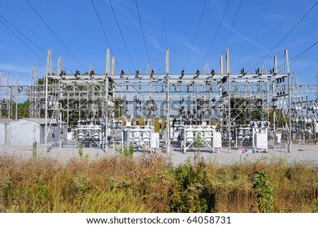 An industrial power plant