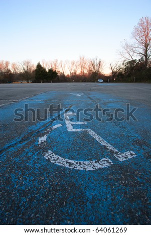Handicapped Parking Spot in Disrepair