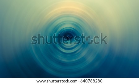 soft ripple action of sound sonic wave center, blue and yellow pale-colored texture background Royalty-Free Stock Photo #640788280