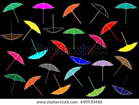 colorful umbrellas - Illustration
Winter, Drop, Painted Image, Rain, Season