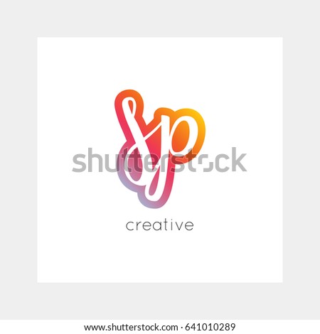SP logo, vector. Useful as branding, app icon, alphabet combination, clip-art.