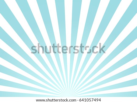 Sun rays blue and white vector background Royalty-Free Stock Photo #641057494