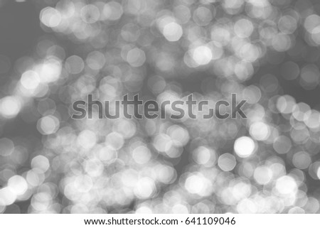 Blurred background bokeh white on a light