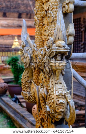 King of Nagas statue, chiangmai thailand