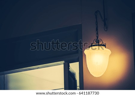 Old light bulb tone vintage for background