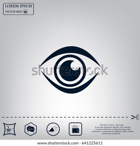 Eye icon - vector