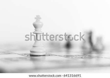 Chess photographed on a chess board Royalty-Free Stock Photo #641316691