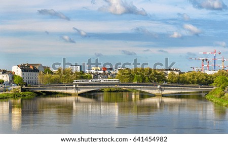 The Loire River in Nantes - France, Loire-Atlantique