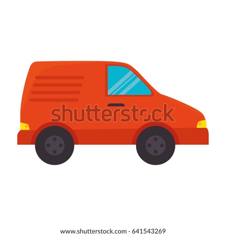 van vehicle isolated icon