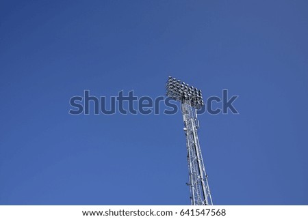 Stadium lighting pole