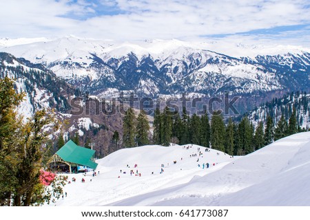 View at Manali, Himachal Pradesh, India. Royalty-Free Stock Photo #641773087