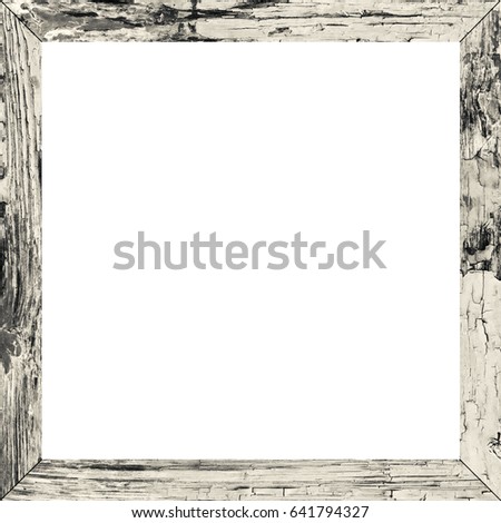 Frame of weathered wood/ wooden square frame/frame