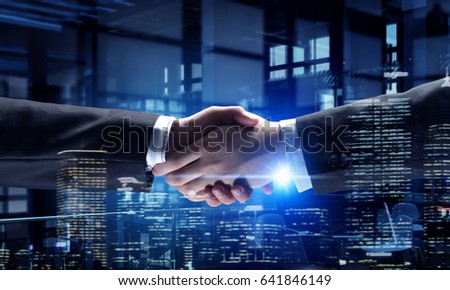 Business greeting or agreement