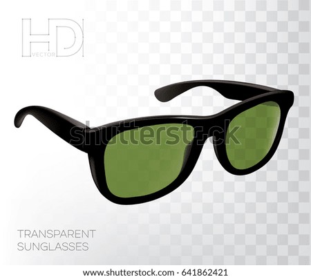 vector transparent sunglasses 