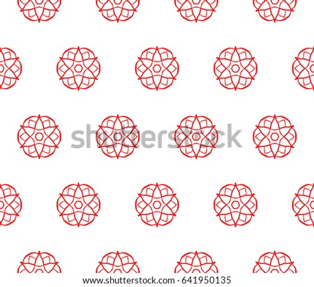 seamless geometric floral pattern. abstract vector illustration