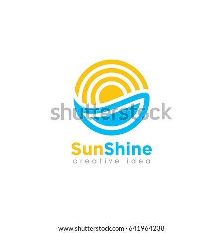 Creative Sun Concept Logo Design Template