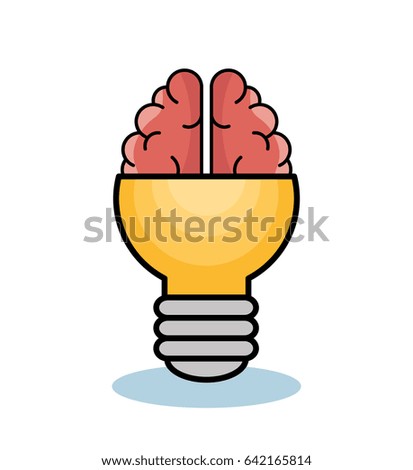Light bulb and brain design.